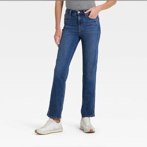 NWT Universal Thread High Rise Slim Straight Denim Jeans Vintage Stretch Classic